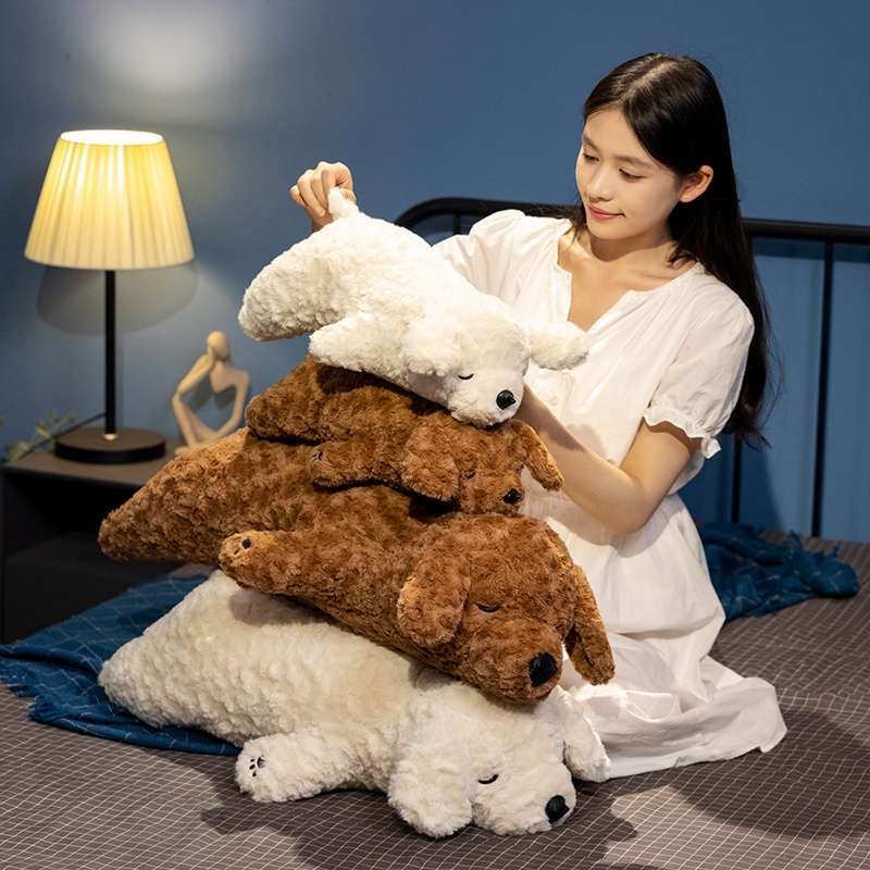 犬 ぬいぐるみ おやすみふわもこプードルぬいぐるみ