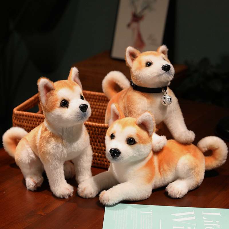 おすわり柴犬 ぬいぐるみ 鈴付きモデル