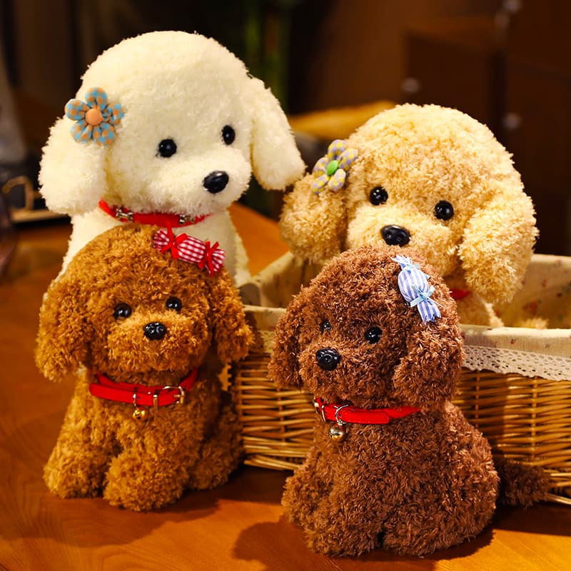 犬 ぬいぐるみ ふわもこトイプードルの癒し仲間
