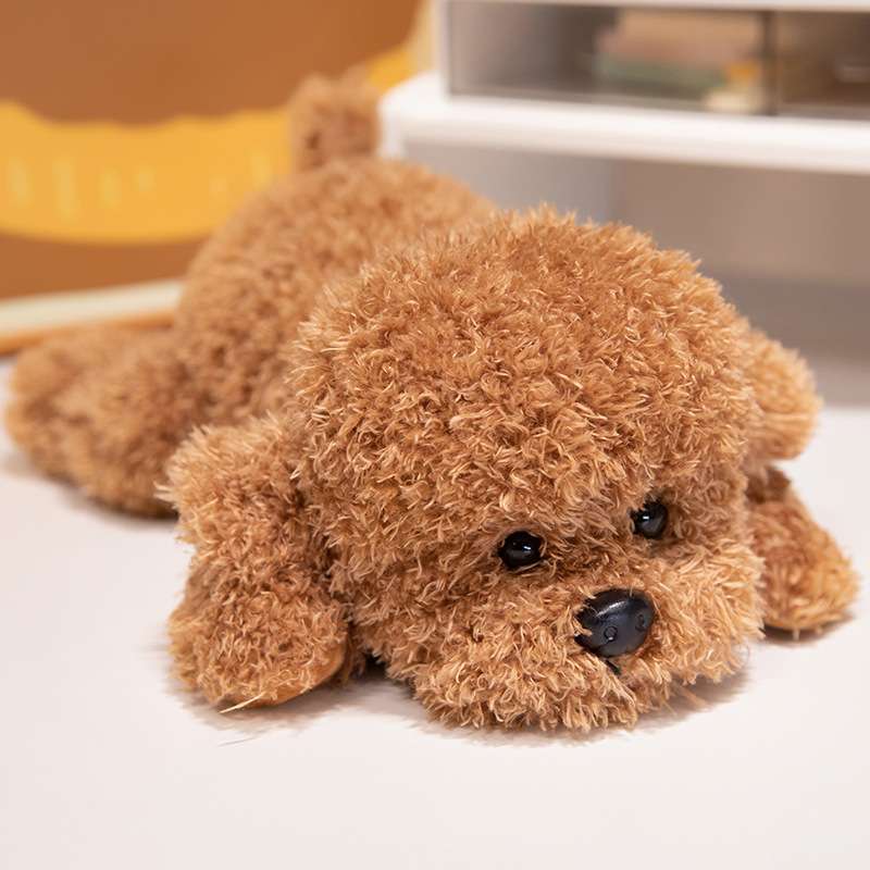 犬 ぬいぐるみ ふわもこトイプードル おすわりぬいぐるみ