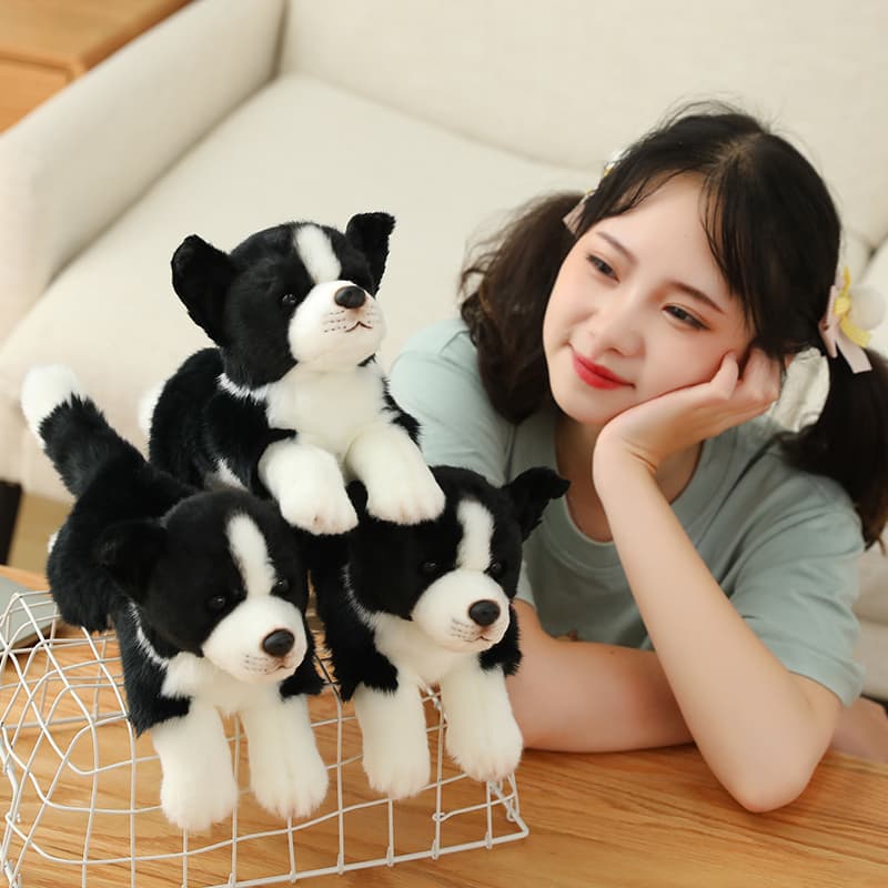 犬 ぬいぐるみ ふわもこ牧羊犬の赤ちゃん抱き枕