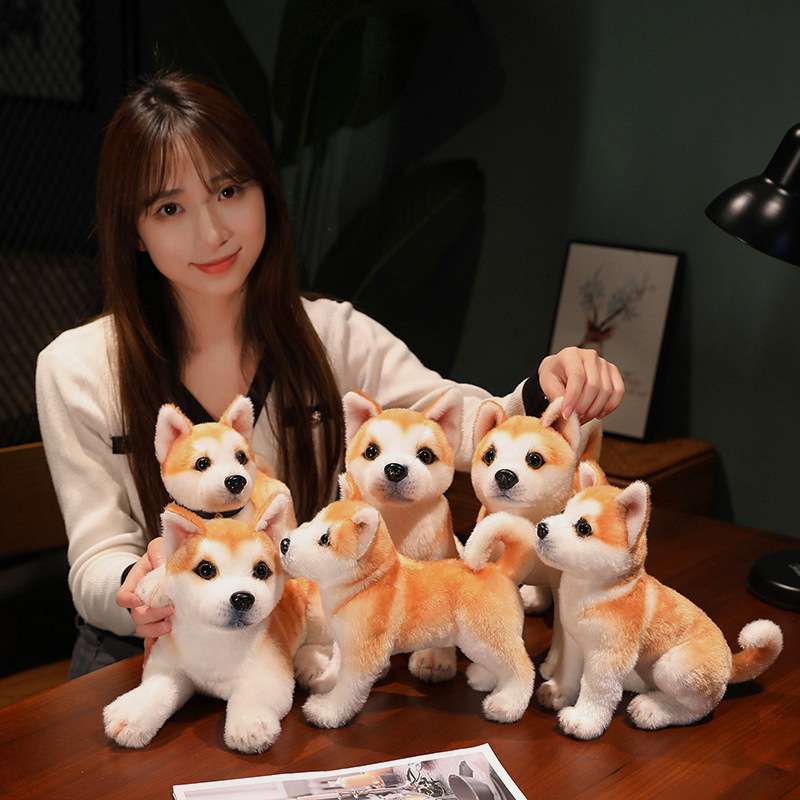 おすわり柴犬 ぬいぐるみ 鈴付きモデル
