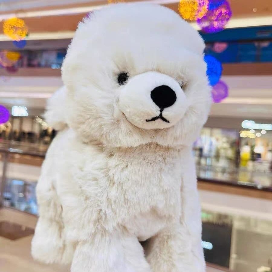 犬 ぬいぐるみ もこもこポメラニアン抱き枕ぬいぐるみ