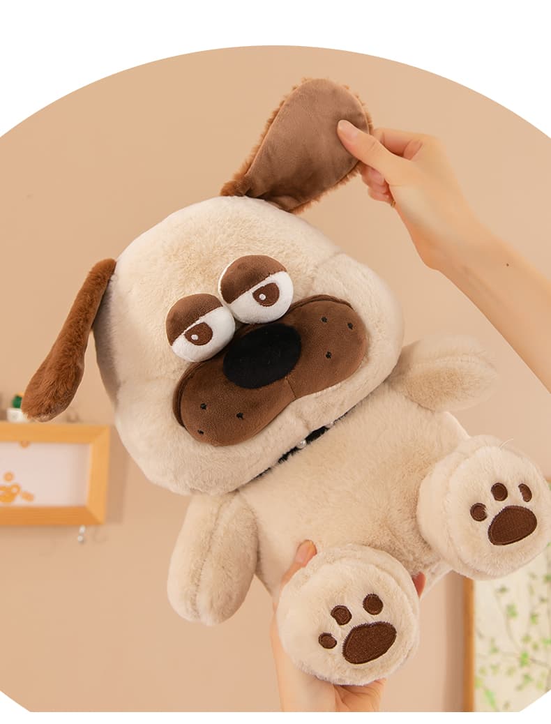 犬 ぬいぐるみ だらけん眠いパグぬいぐるみ