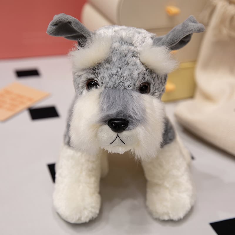 犬 ぬいぐるみ もふもふシュナウザーファミリー