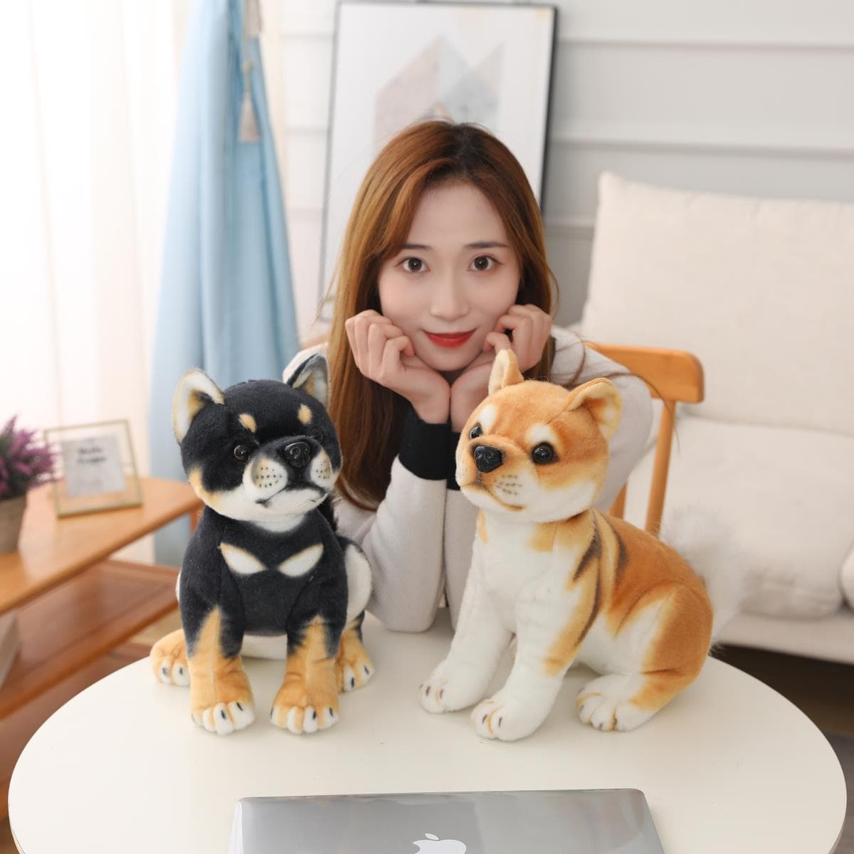リアル柴犬親子ペアぬいぐるみセット