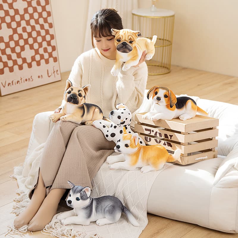 犬 ぬいぐるみ もふもふ癒し系ペット抱き枕ぬいぐるみ