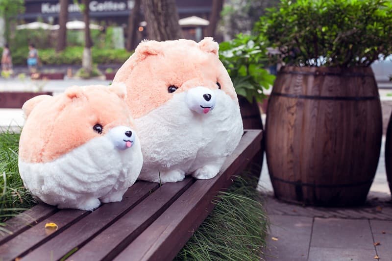 犬 ぬいぐるみ もこもこポメちゃんぬいぐるみ