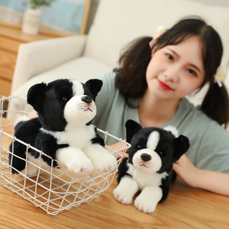 犬 ぬいぐるみ ふわもこ牧羊犬の赤ちゃん抱き枕