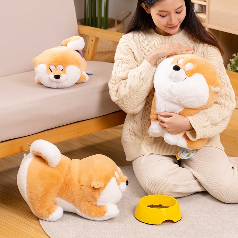 犬 ぬいぐるみ もちもち柴犬 抱き枕ぬいぐるみ