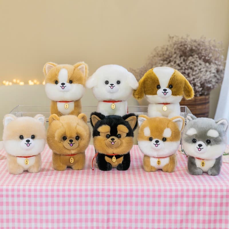 犬 ぬいぐるみ もちもちまるまる子犬コレクション