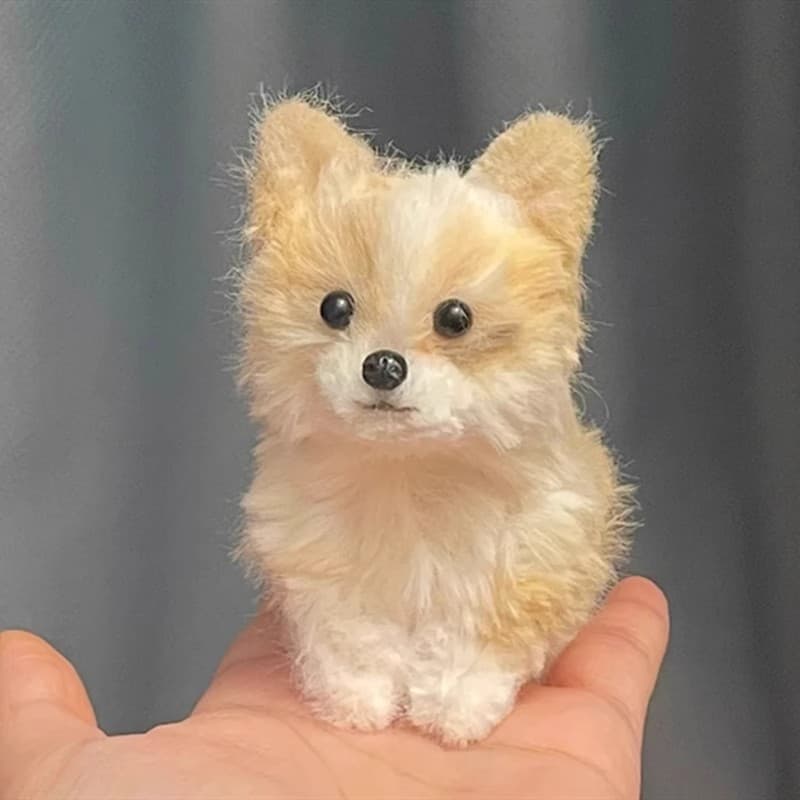 犬 ぬいぐるみ 犬 ぬいぐるみ ふわもふポメラニアン手のひらサイズ