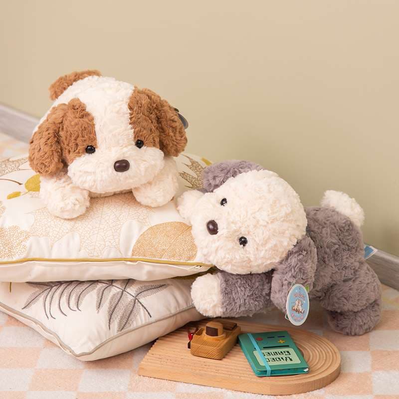 犬 ぬいぐるみ やさしい表情のシュナウザーぬいぐるみ