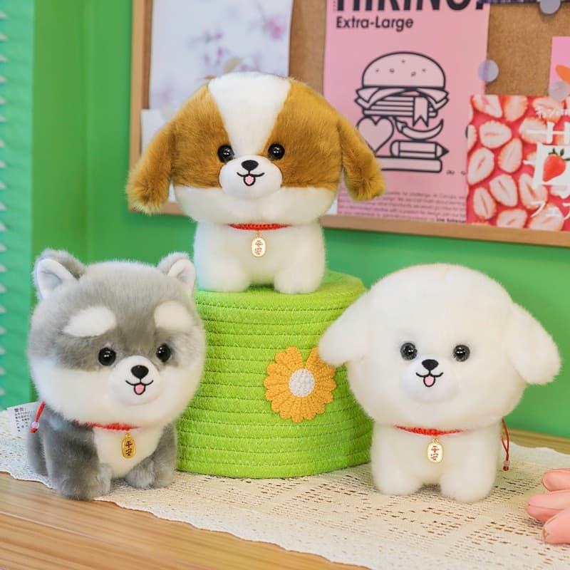 犬 ぬいぐるみ もちもちまるまる子犬コレクション