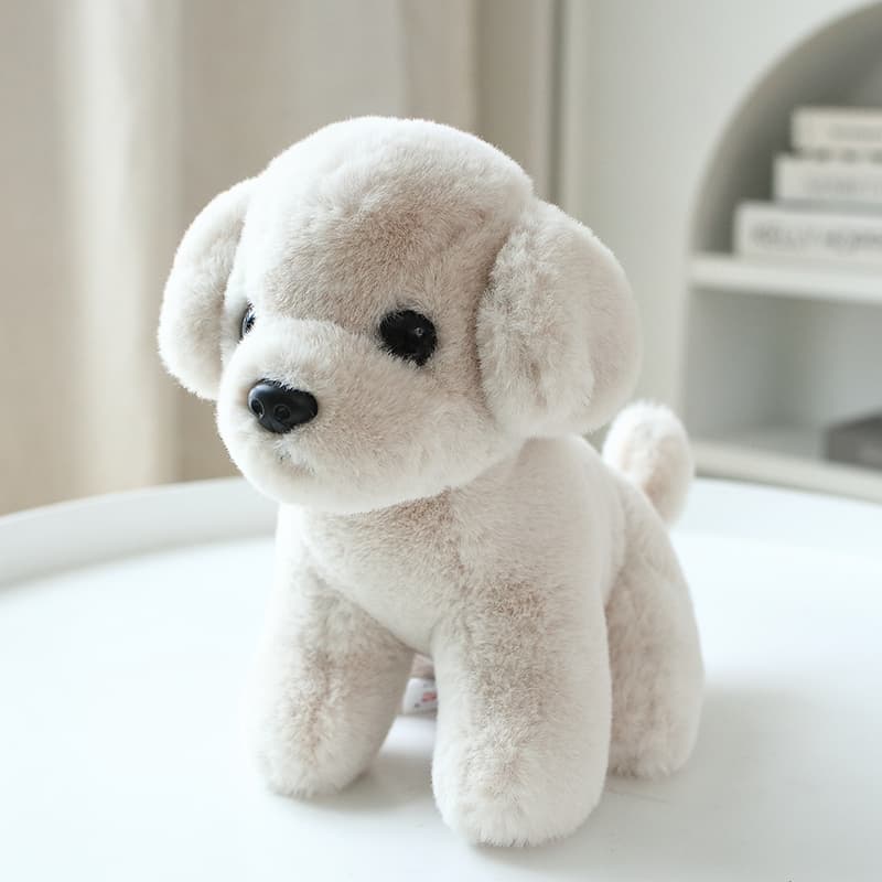 犬 ぬいぐるみ ふわもこトイプードル おすわりぬいぐるみ
