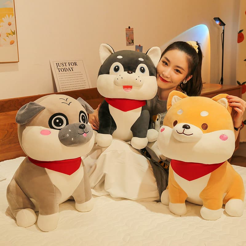 犬 ぬいぐるみ もこもこ癒やし犬ぬいぐるみ抱き枕
