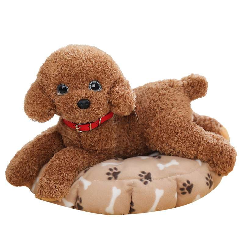 犬 ぬいぐるみ ふわもこトイプードル お昼寝ぬいぐるみ