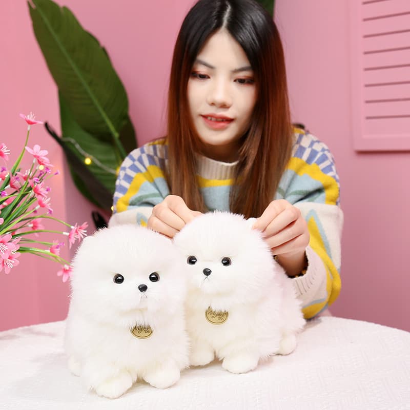 犬 ぬいぐるみ もふもふトイプードル ベイビー ぬいぐるみ