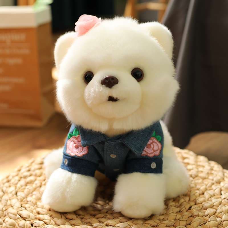 犬 ぬいぐるみ おすまし子犬のポメラニアン ぬいぐるみ