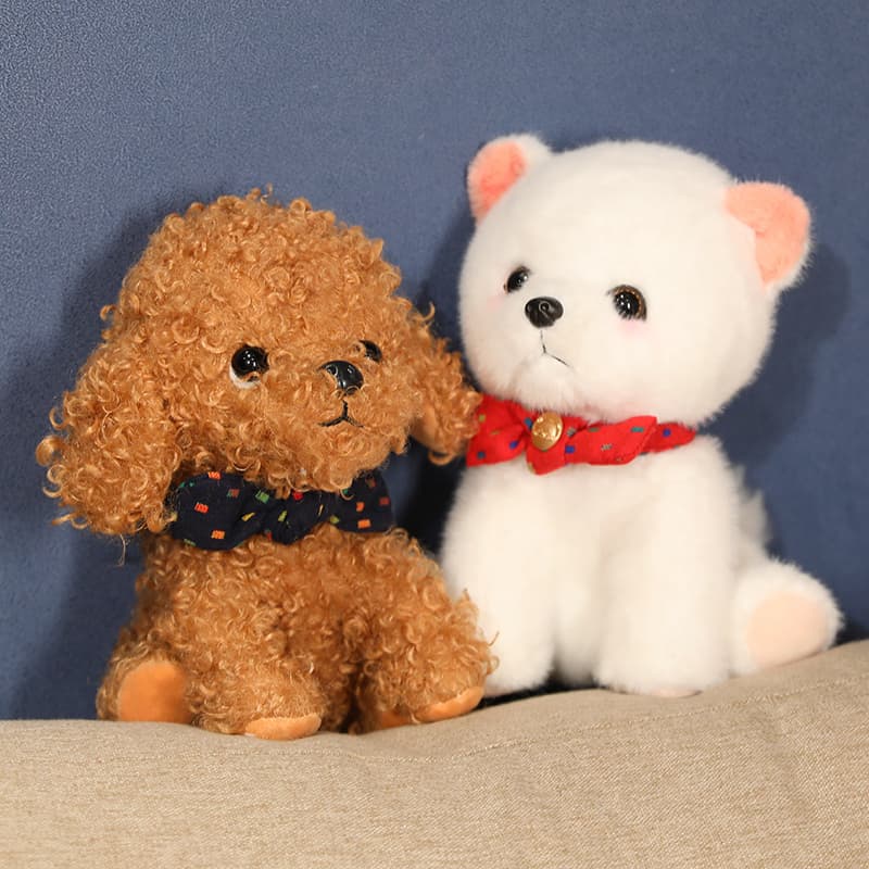 犬 ぬいぐるみ 犬 ぬいぐるみ 笑顔の仲良し子犬ぬいぐるみセット