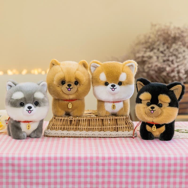 犬 ぬいぐるみ もちもちまるまる子犬コレクション