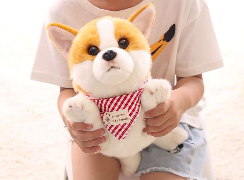 犬 ぬいぐるみ もふもふ癒し柴犬ぬいぐるみ