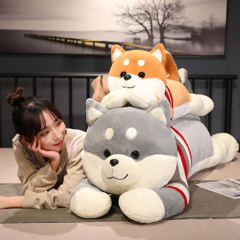 犬 ぬいぐるみ もふもふ柴犬抱き枕ぬいぐるみ