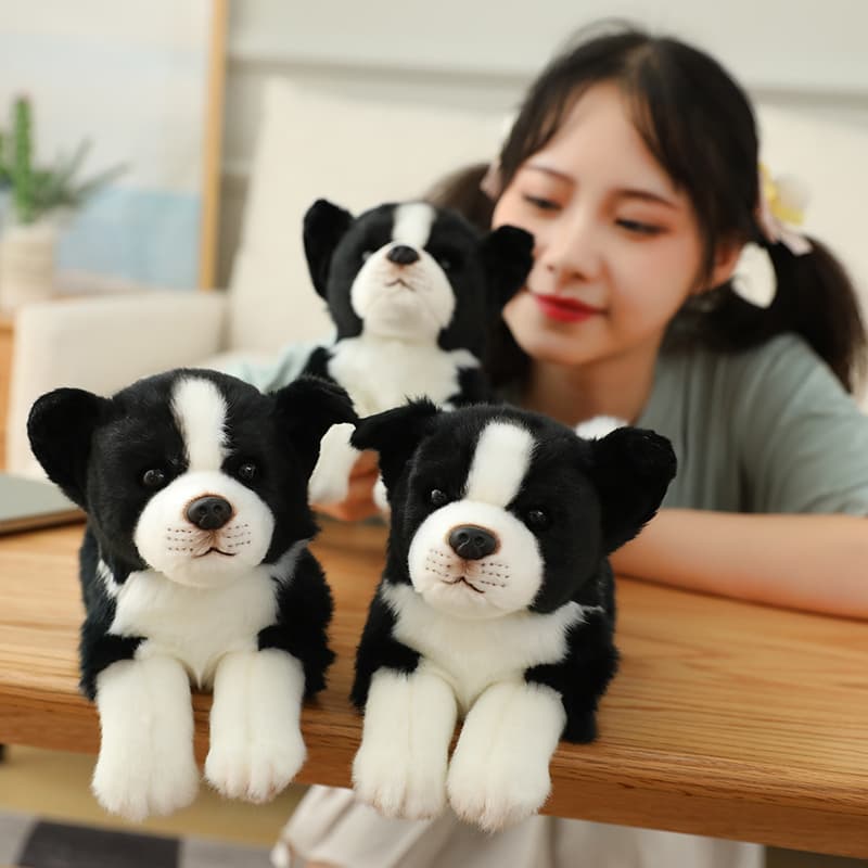 犬 ぬいぐるみ ふわもこ牧羊犬の赤ちゃん抱き枕