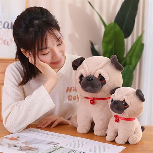 犬 ぬいぐるみ もちもちパグの癒しぬいぐるみ