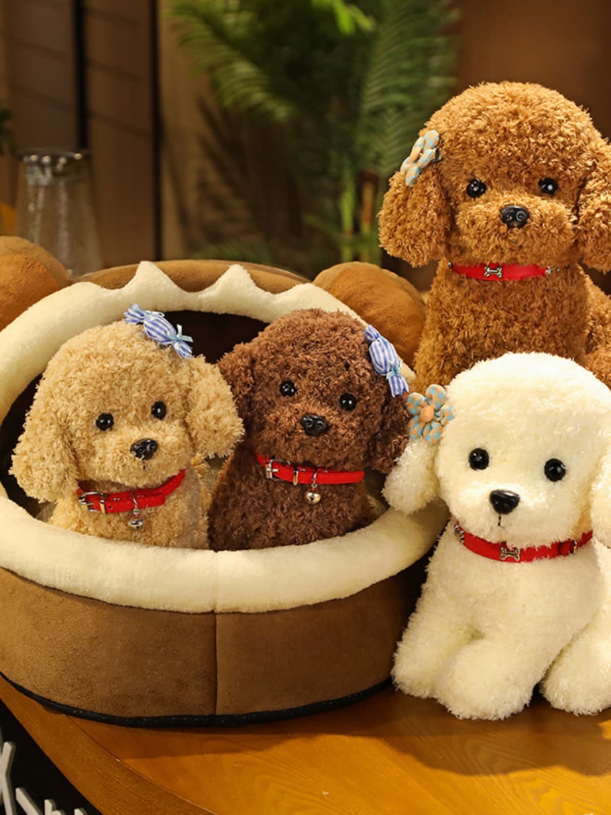 犬 ぬいぐるみ 犬 ぬいぐるみ もふもふトイプードルファミリー