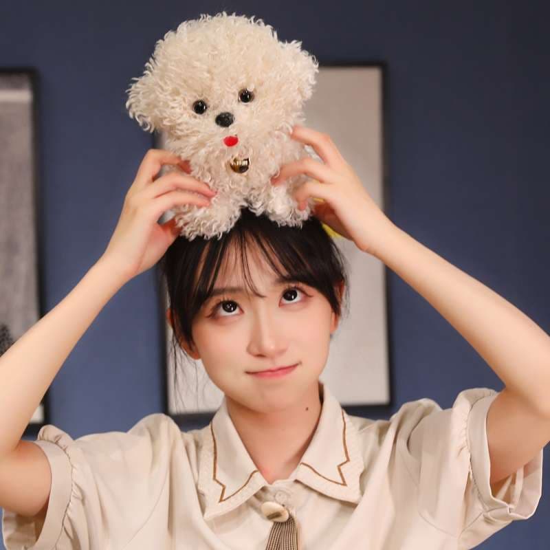 犬 ぬいぐるみ もこもこトイプードル ぬいぐるみ