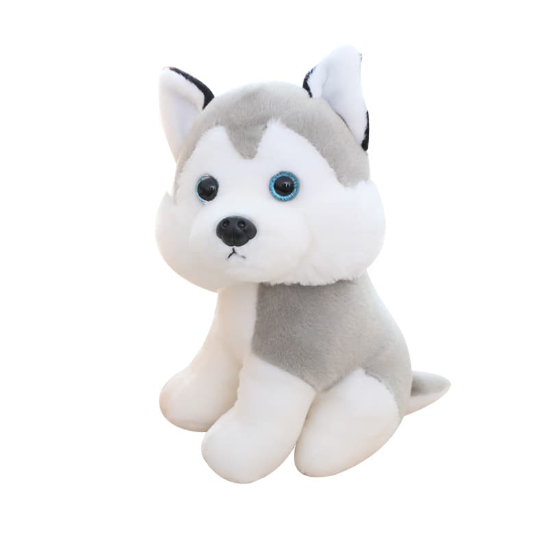 犬 ぬいぐるみ もこもこハスキー＆豆柴 なかよしぬいぐるみセット