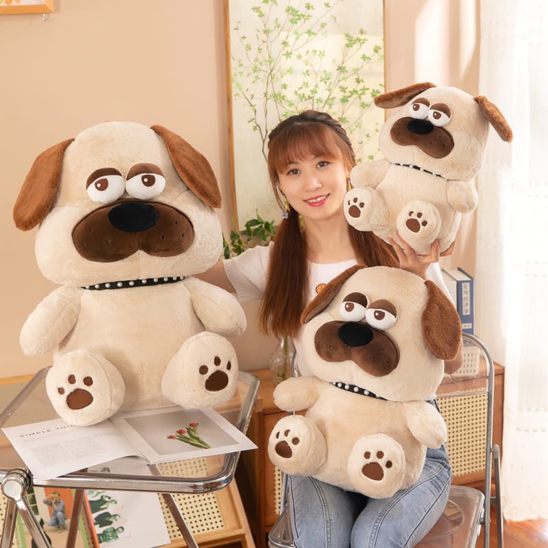 犬 ぬいぐるみ だらけん眠いパグぬいぐるみ