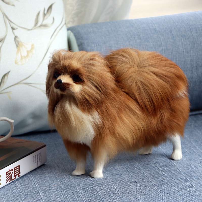 犬 ぬいぐるみ ふわもこポメラニアン お座りぬいぐるみ