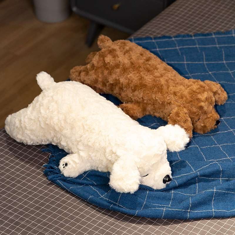 犬 ぬいぐるみ おやすみふわもこプードルぬいぐるみ