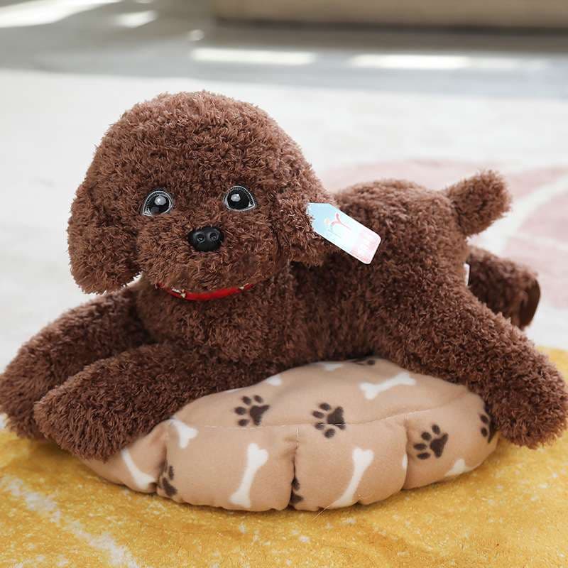 犬 ぬいぐるみ もふもふトイプードルのおやすみぬいぐるみ