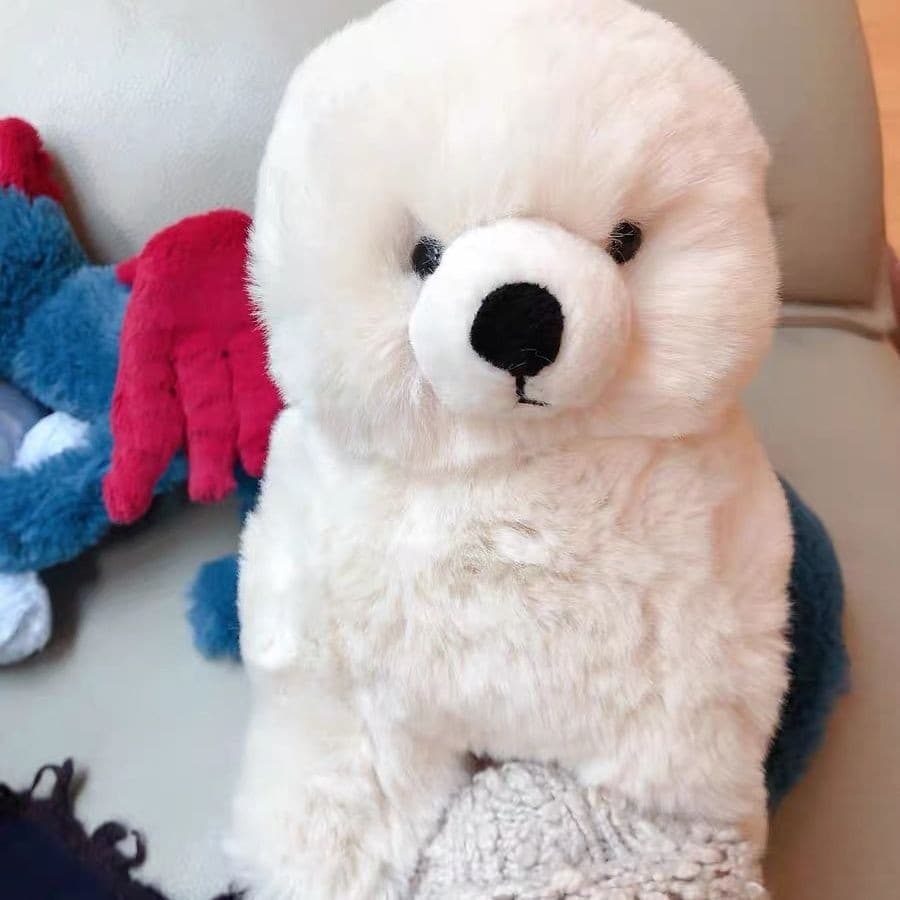 犬 ぬいぐるみ もこもこポメラニアン抱き枕ぬいぐるみ
