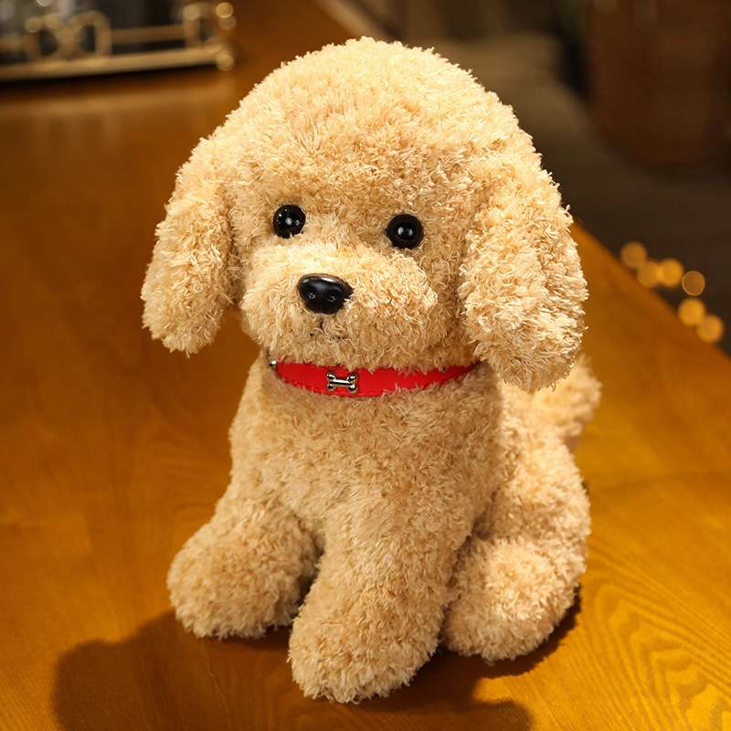 犬 ぬいぐるみ ふわもこトイプードル おすわりぬいぐるみ