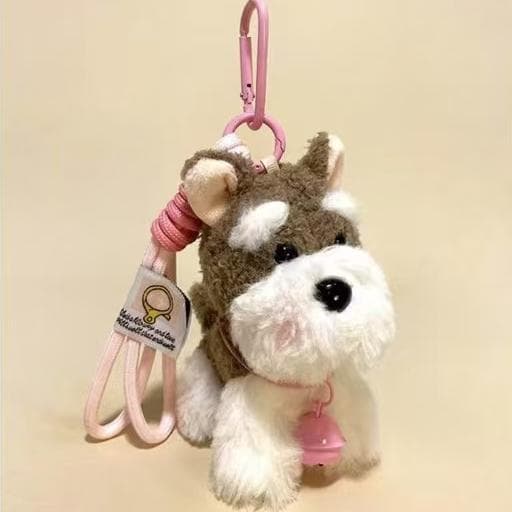 犬 ぬいぐるみ もこもこポメラニアン キーホルダー
