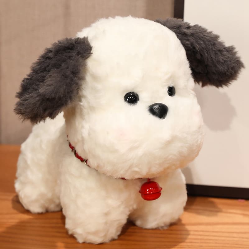 犬 ぬいぐるみ もふもふシュナウザーお座りぬいぐるみ