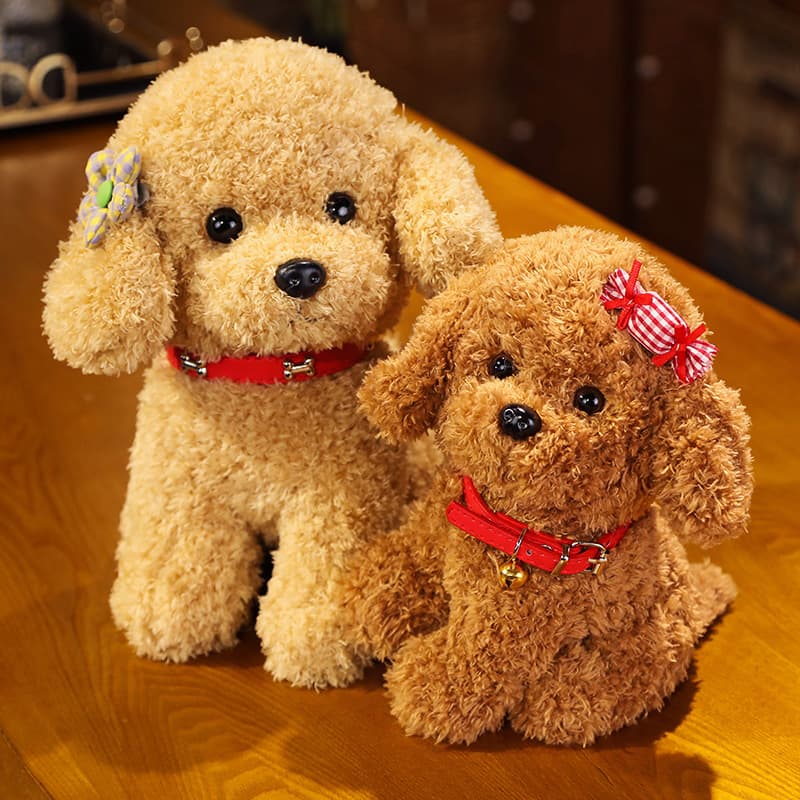 犬 ぬいぐるみ ふわもこトイプードルの癒し仲間