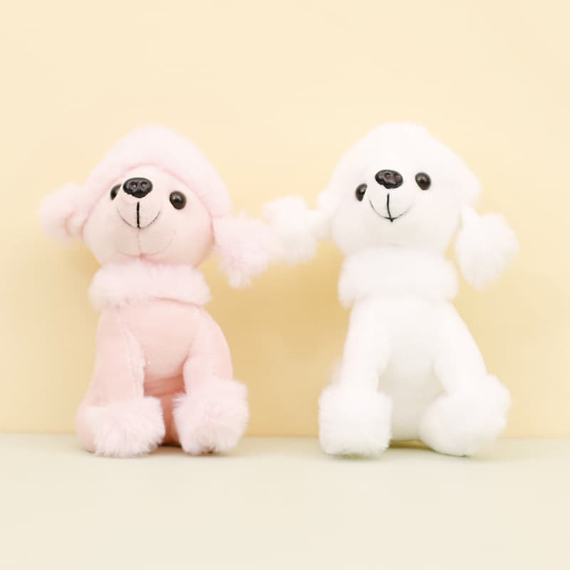 犬 ぬいぐるみ もこもこ トイプードル マスコット