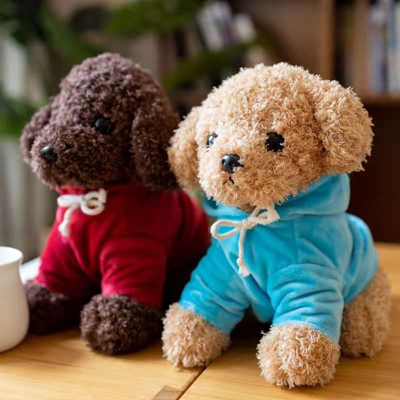 犬 ぬいぐるみ もふもふトイプードル 癒しのぬいぐるみ