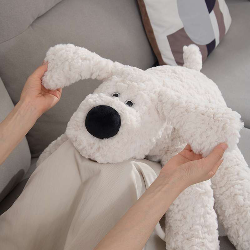 犬 ぬいぐるみ もこもこトイプードルの癒し抱きまくら