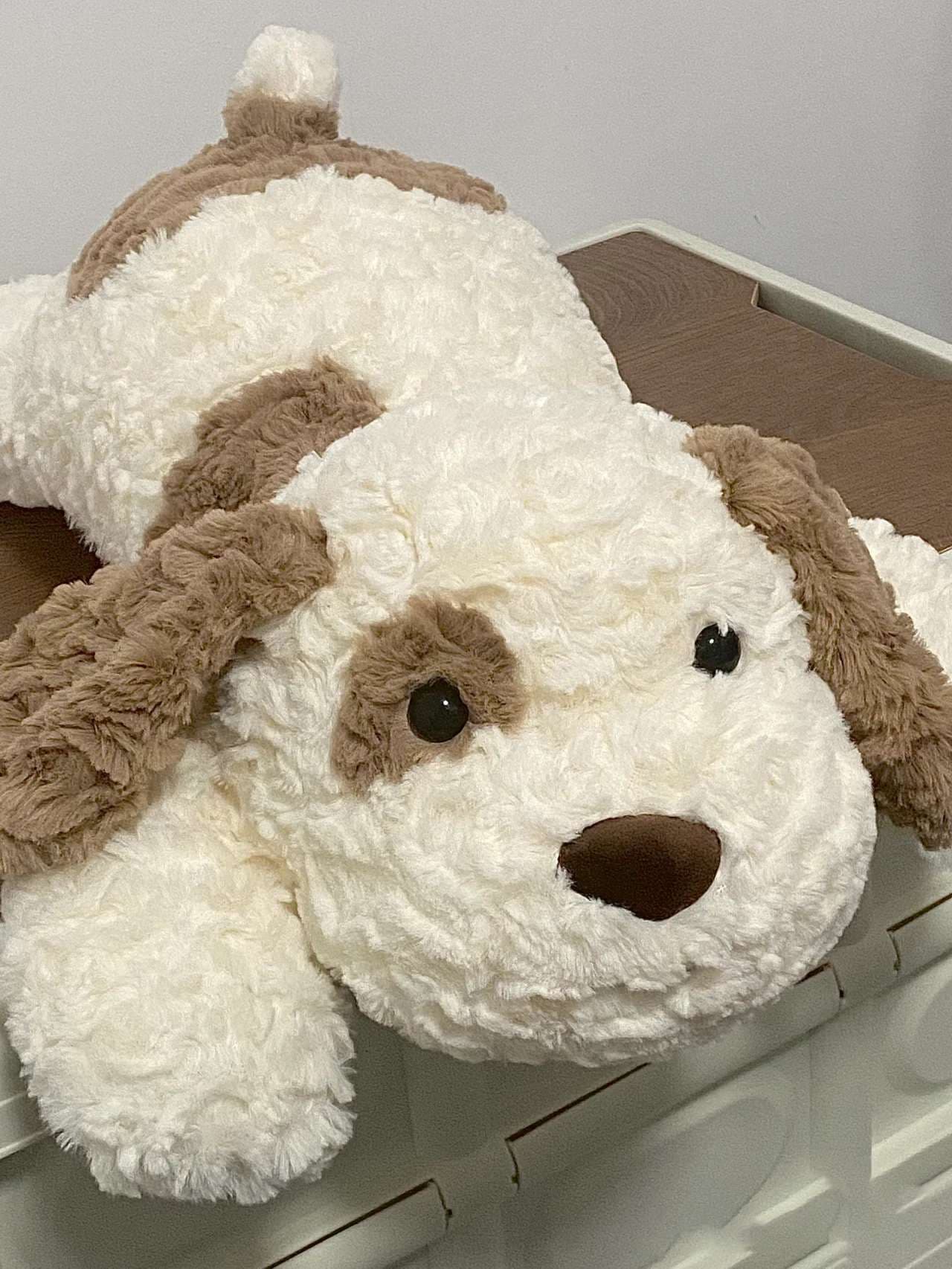 犬 ぬいぐるみ もこもこシュナウザーの添い寝ぬいぐるみ