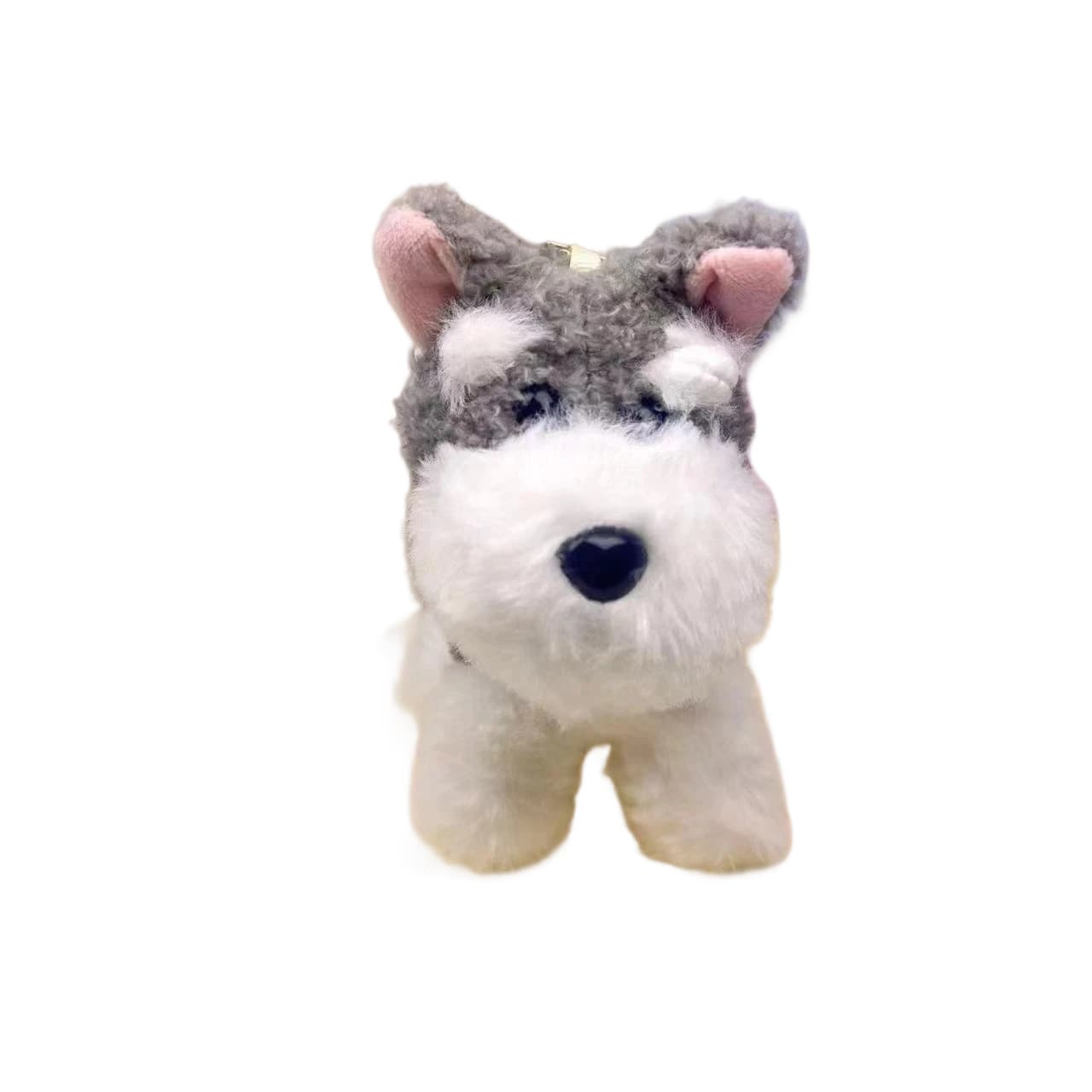 犬 ぬいぐるみ もこもこポメラニアン キーホルダー