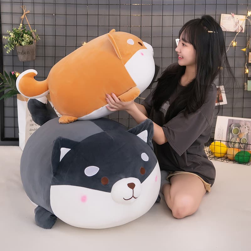 犬 ぬいぐるみ もちもち豆柴 抱き枕 ぬいぐるみ