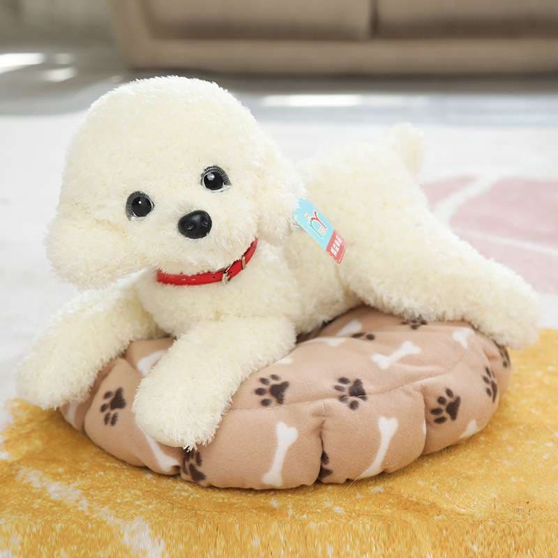 犬 ぬいぐるみ もふもふトイプードルのおやすみぬいぐるみ