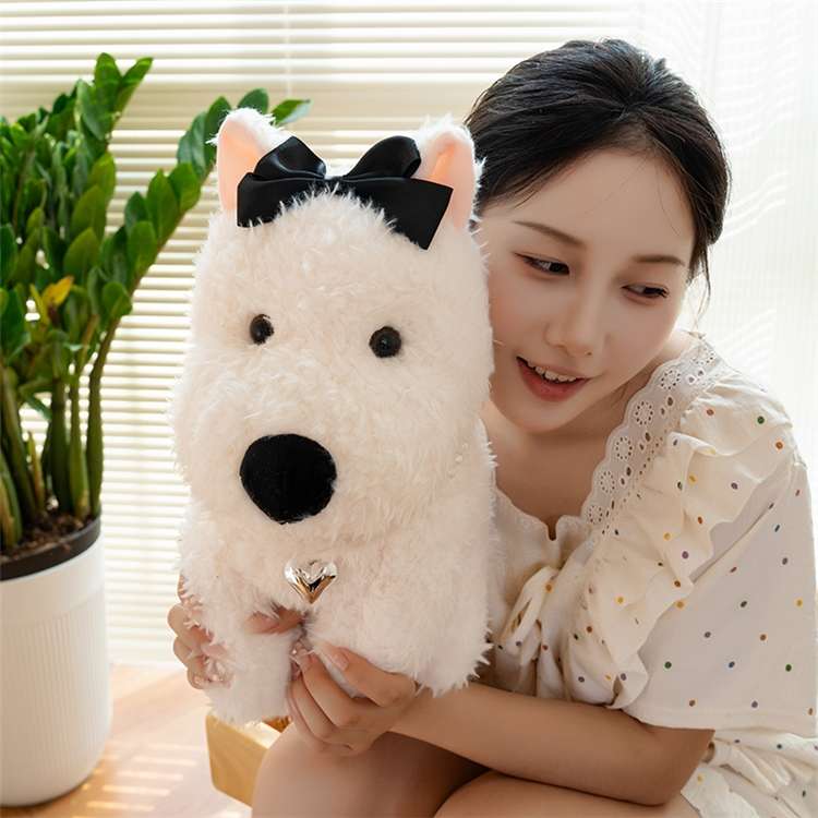 犬 ぬいぐるみ もこふわシュナウザー携帯ストラップ