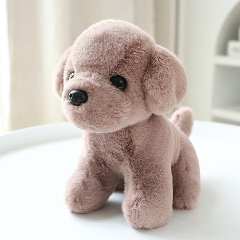 犬 ぬいぐるみ ふわもこトイプードル おすわりぬいぐるみ